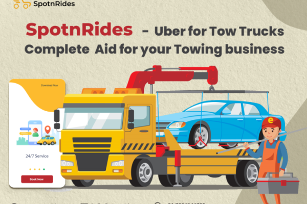 Transform Your Towing Business with SpotnRides Uber for Tow Trucks App