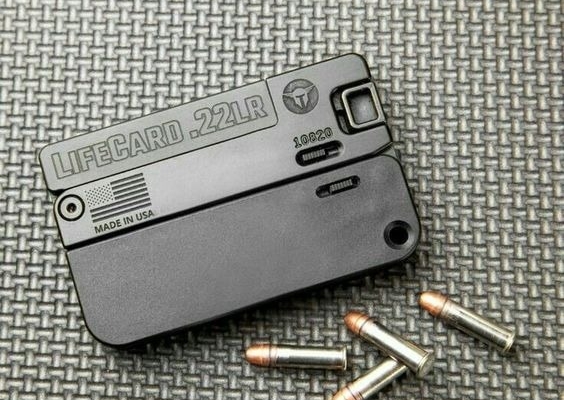 LifeCard 22 LR Pistol is the size of a Credit Card