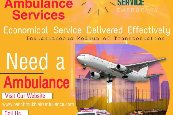 Get Immediate Patient Transfer by Air Ambulance from Guwahati via Panchmukhi