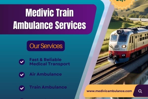 Medivic Offers Supportive Shifts for Sudden Medical Turns in Ranchi in a Train Ambulance