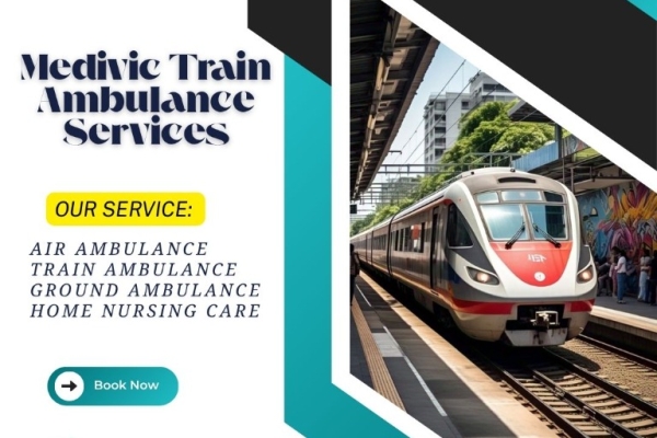 Medivic Train Ambulance Services in Mumbai are specially designed to handle time-critical patients