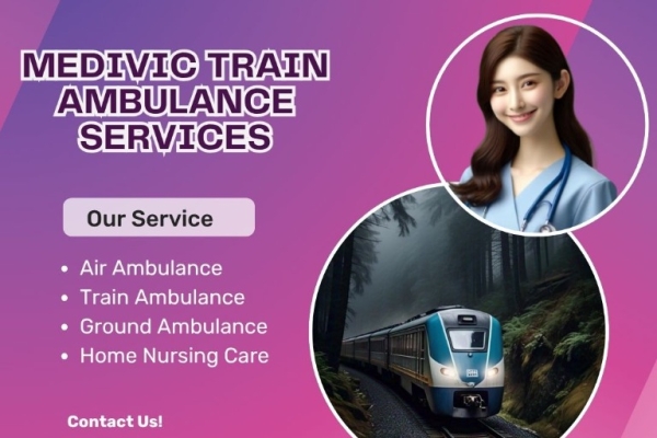 Medivic Train Ambulance in Kolkata provides life-saving service in the form of an ICU inside it