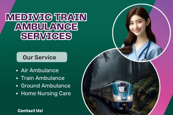 Medivic Train Ambulance Service in Kolkata provides a life-saving Facility