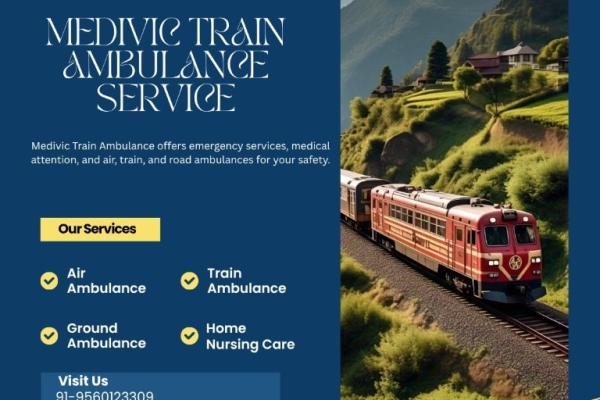 Medivic Consistently Monitors the Journey's Progress in Patna in a Train Ambulance