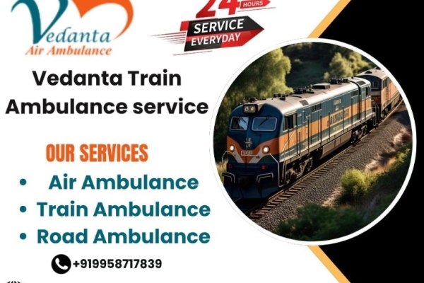 Vedanta Train Ambulance in Ranchi provides the best calm and smooth journey even in the worst conditions