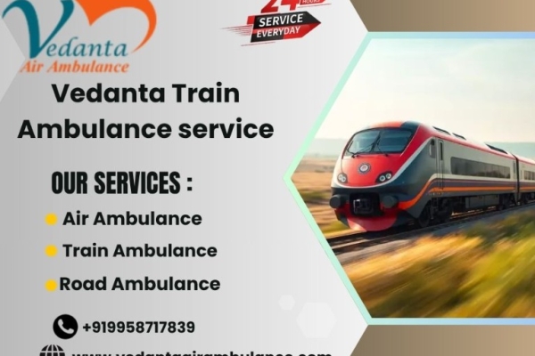 Vedanta Ambulance provides immediate assistance through train-based transit in Ranchi