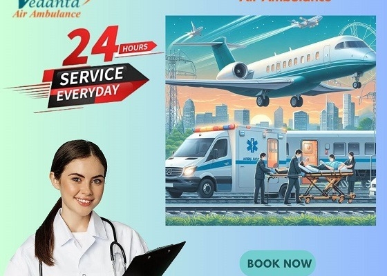Get Vedanta Air Ambulance Service in Bhopal with Top-level Ventilator Setup at Low-fare