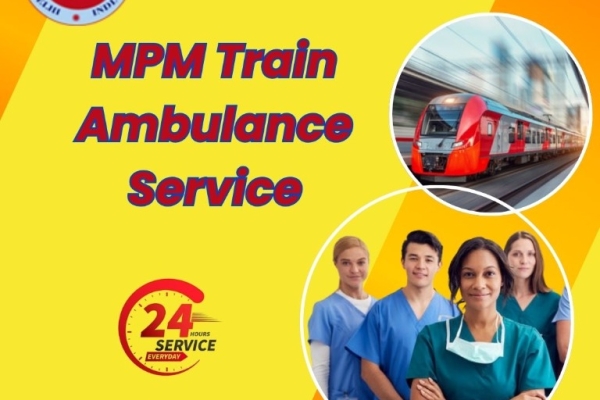 MPM Train Ambulance in Raipur provided specialist staff for patients