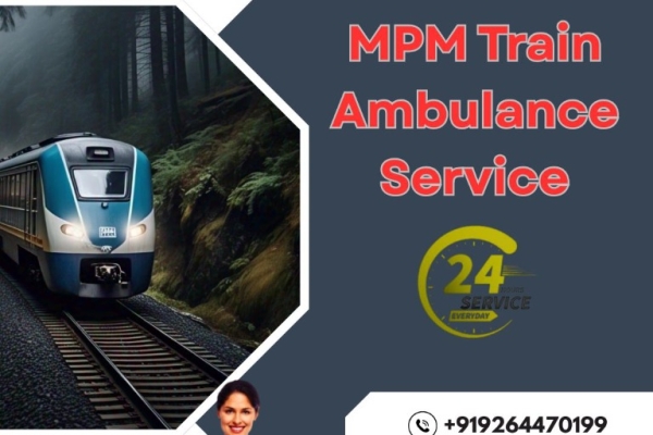 MPM Ambulance provides full-time transportation in Varanasi by train to the destination