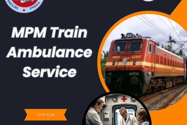 MPM offers a reliable and careful transfer in a Train Ambulance in Allahabad