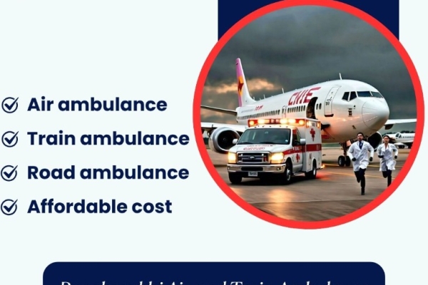 Panchmukhi Train Ambulance in Guwahati provide everything you need during transfers
