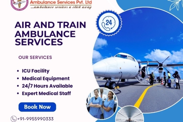 Choose Helpful Patient Care Air Ambulance Kolkata with Doctor Facility