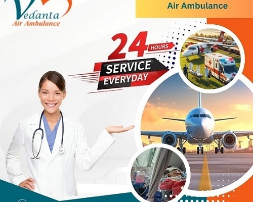 Book Safely and Rapid Vedanta Air Ambulance Service in Varanasi with Healthcare Facility