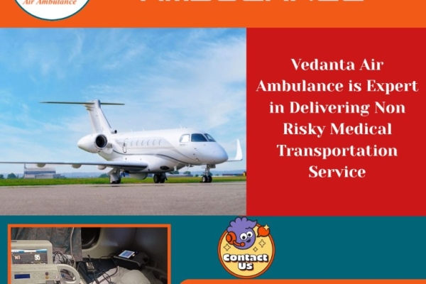 Speedy Patient Shifting Facility in Kolkata via Vedanta Air Ambulance