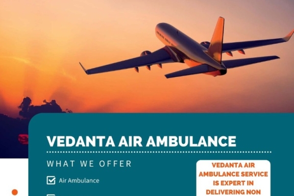 Book the Safest Air Ambulance for Stress-free Patient Relocation from Kolkata via Vedanta