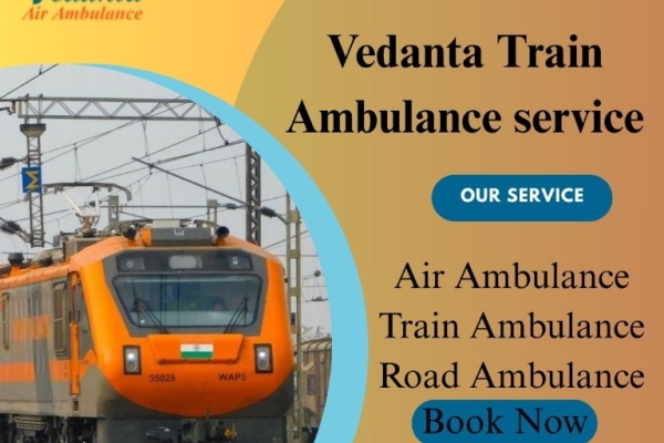 Book Vedanta Train Ambulance for the safest medical transfer journey in Kolkata