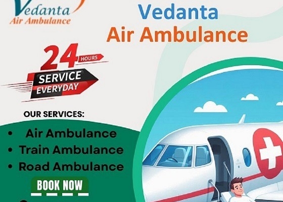 Take Vedanta Air Ambulance Service in Siliguri with Superb Medical Device at Lowest Price