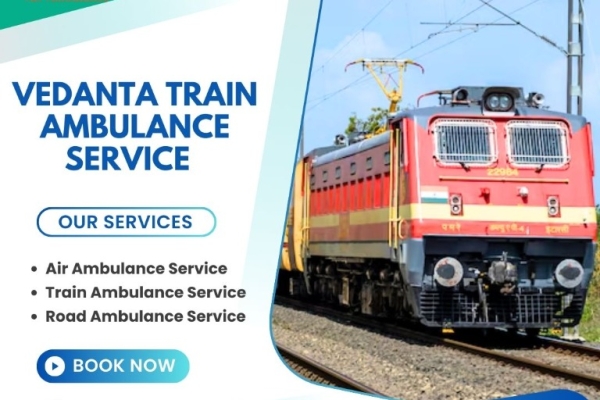 Vedanta provides high-efficiency transportation in a train ambulance for critical cases in Hyderabad