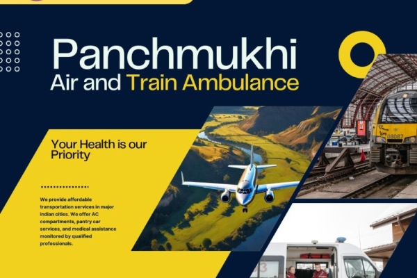 Hire Superior Air Ambulance with Well Organised Medical Setup from Patna by Panchmukhi