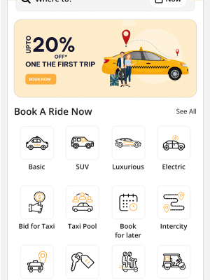 Readymade Taxi App