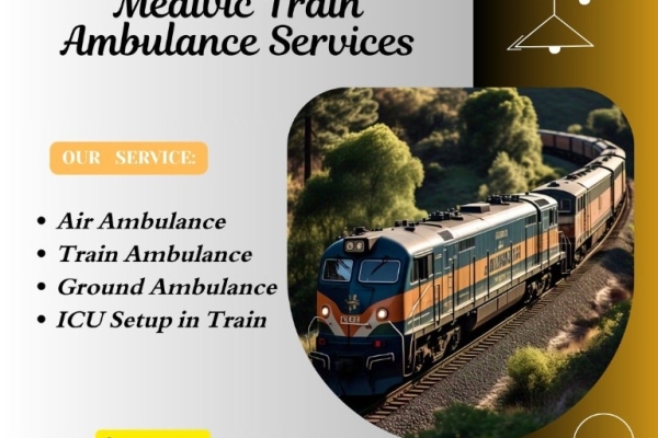 Medivic Train Ambulance in Kolkata completes the journey in the fastest way possible