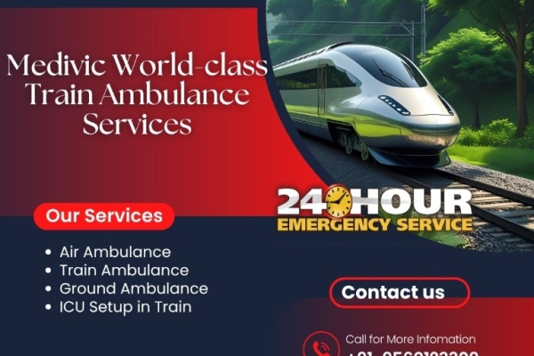 Medivic Keeps Clear-Eyed Views During Transit In Guwahati In A Train Ambulance