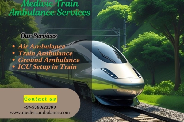 Medivic Train Ambulance in Guwahati solves your problem and completes it