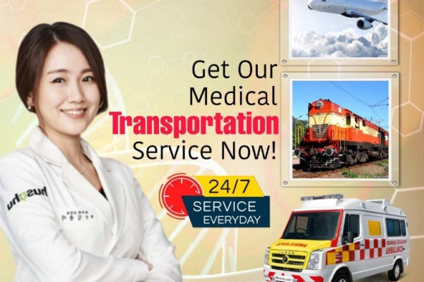 Hire an Air Ambulance Service in Varanasi with a Medical Unit by Panchmukhi