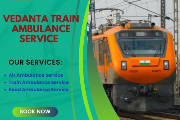 Book a hassle-free Vedanta Train Ambulance with the best medical services in Varanasi