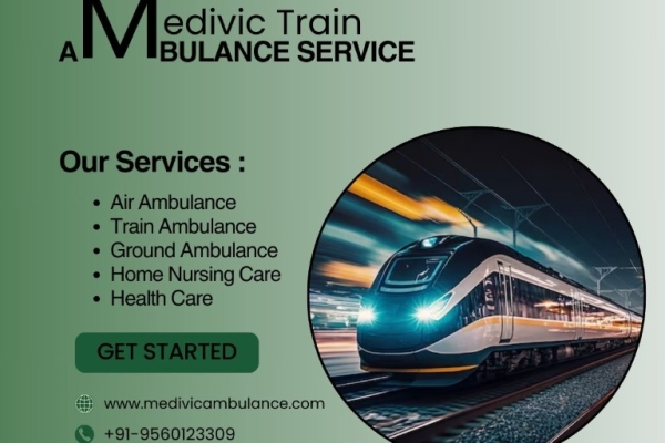 Medivic Train offers an efficient option for timely shifts in Varanasi with its ambulances