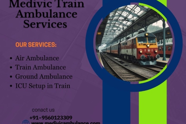 Medivic Offers Transit Carried by Professionals in Patna in its Train Ambulance