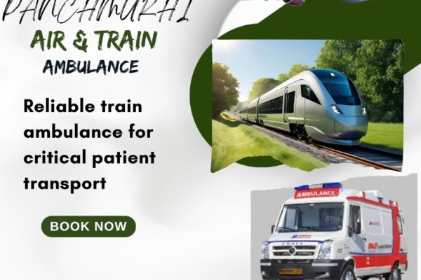 Book Panchmukhi Train Ambulance Services in Delhi to transfer your critical patient