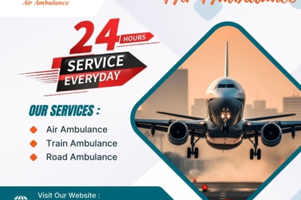 With a Professional Medical Team, use an Air Ambulance at a Low Charge from Guwahati via Vedanta