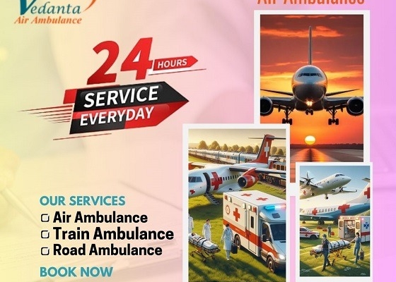 Vedanta Air Ambulance Service in Raipur for Secure and Reliable Patient Shifting Service