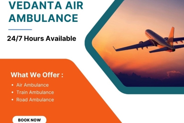 Problem-free Patient Transfer via Air Ambulance with an MD Doctor from Kolkata via Vedanta