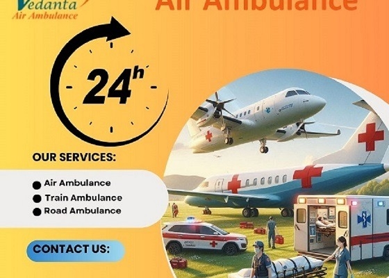 Hire Budget-friendly Vedanta Air Ambulance Service in Varanasi with Healthcare Facility