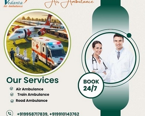 Take Vedanta Air Ambulance Service in Indore with a Healthcare Facility at the Lowest Price