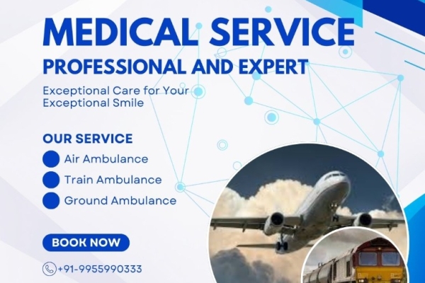 Take Panchmukhi, a Certified Air Ambulance from Guwahati with Total Medical Care
