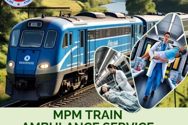 The comfort of sick patients is guaranteed by Bangalore's MPM Train Ambulance Service