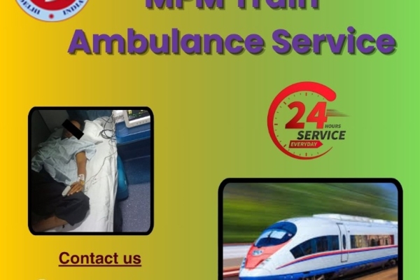 MPM Train Ambulance provides continuous care while traveling to the Mumbai hospital