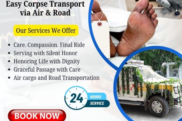 Get a Dead Body Transit from Patna with Complete Documents with Medivic by Air Cargo