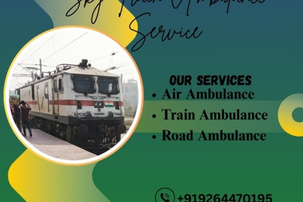 Choose Sky Train Ambulance Service to Transport Critical Patient in Bhopal