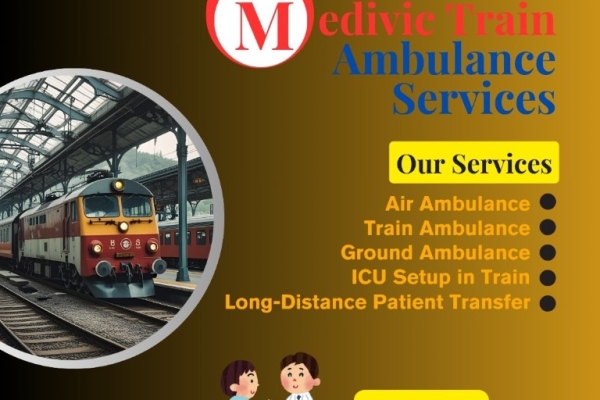Medivic Train Ambulance in Patna assumes responsibility of transporting patients