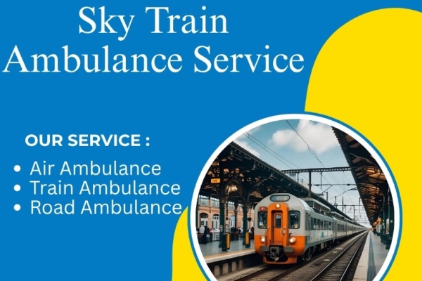 Choose Sky Train Ambulance Service in Indore to transport your critical patient