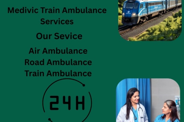 Medivic Train Ambulance in Raipur helps in transporting patients from one place to another