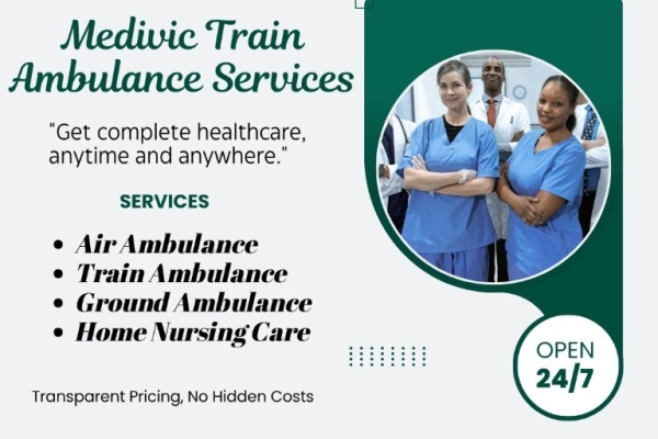 Medivic conducts without Pause during transportation in Ranchi in its Train Ambulance