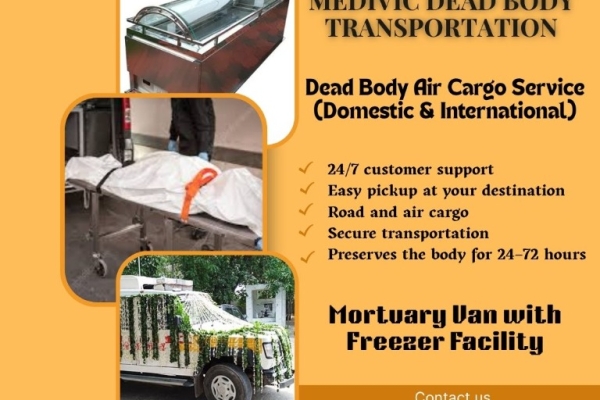 Get Well-Prepared Transit of Dead Bodies by Medivic by Air Cargo in Mumbai