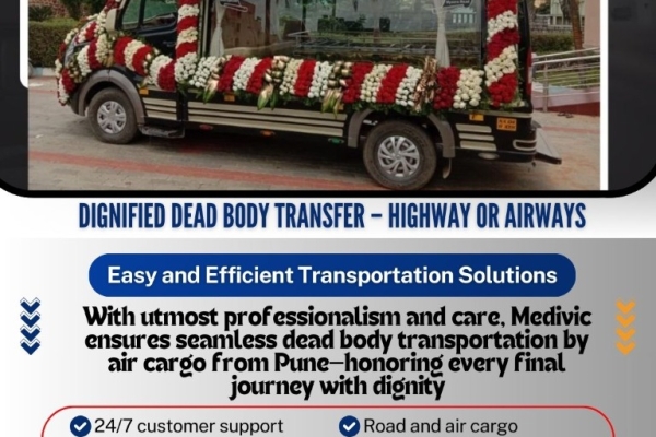 Medivic Provides Confirmatory Dead Body Transit in Pune by Air Cargo