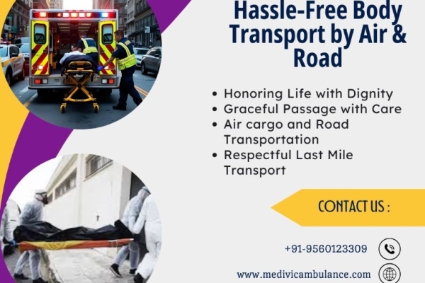 Medivic provided a 24/7 Services response in Chennai with an ambulance for dead bodies