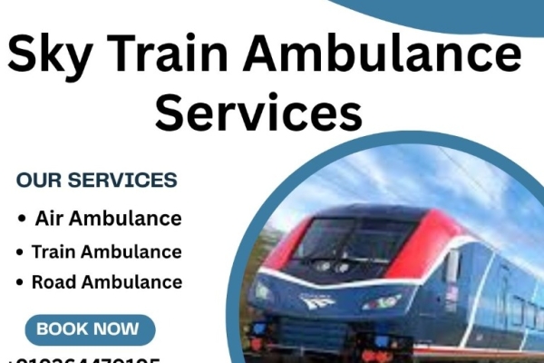 Choose Sky Train Ambulance Services in Gorakhpur to transport your injured patient comfortably.